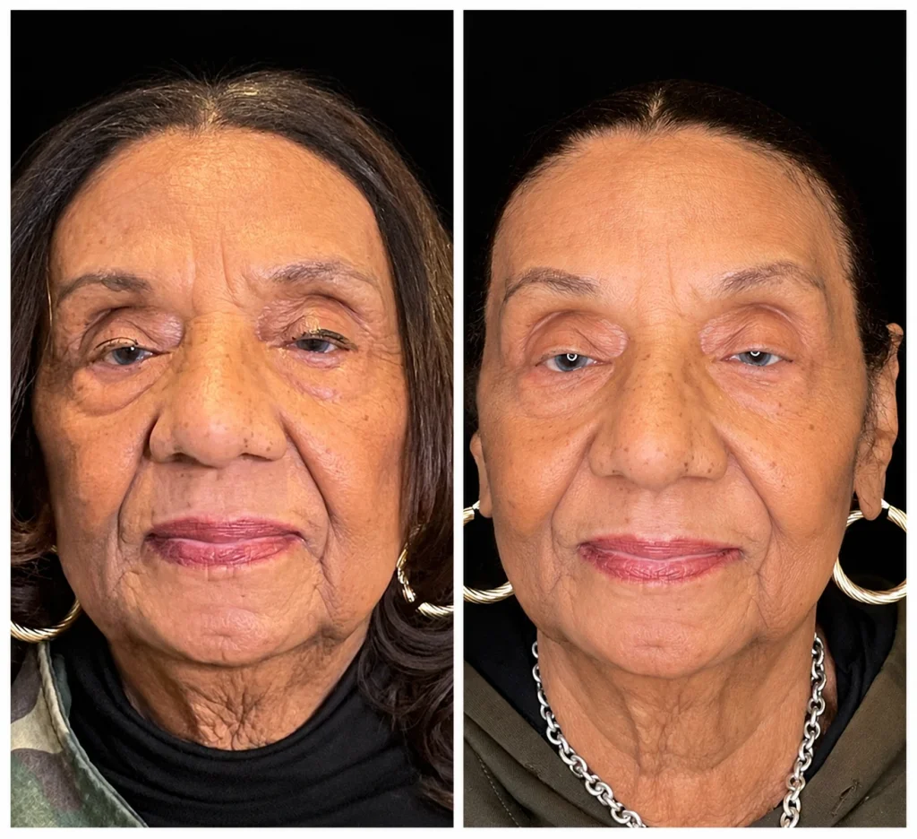 Facial balancing before and after, result 2, at Zen Aesthetics Spa in Morristown, NJ