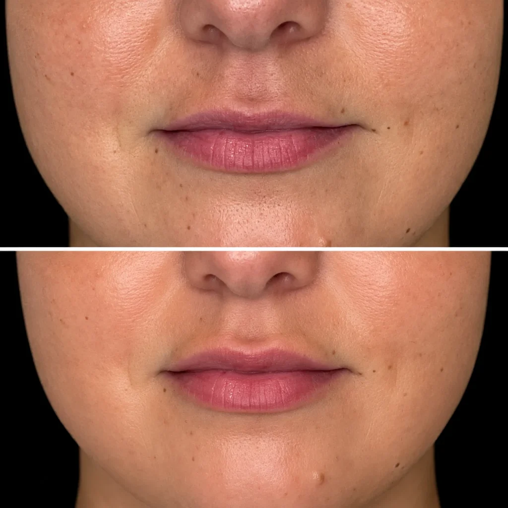 Lip filler before and after, result 3, at Zen Aesthetics Spa in Morristown, NJ