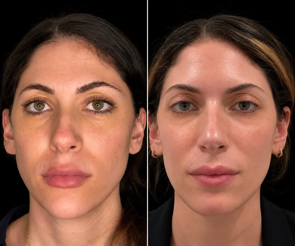 Microneedling before and after, result 11, at Zen Aesthetics Spa in Morristown, NJ