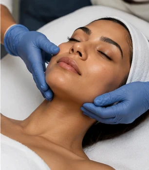 Facial treatment at Zen Aesthetics Spa